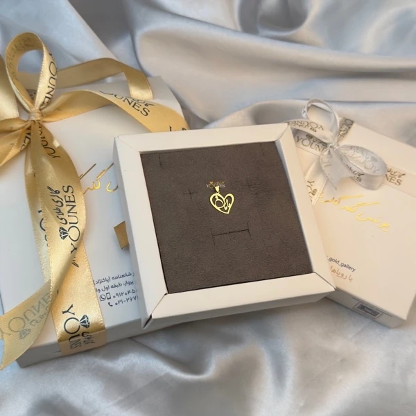 آویز طلا مامان قلب کج